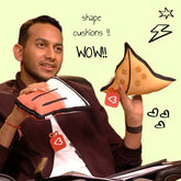 Tea And Samosa Shape Cushions - Discovering India